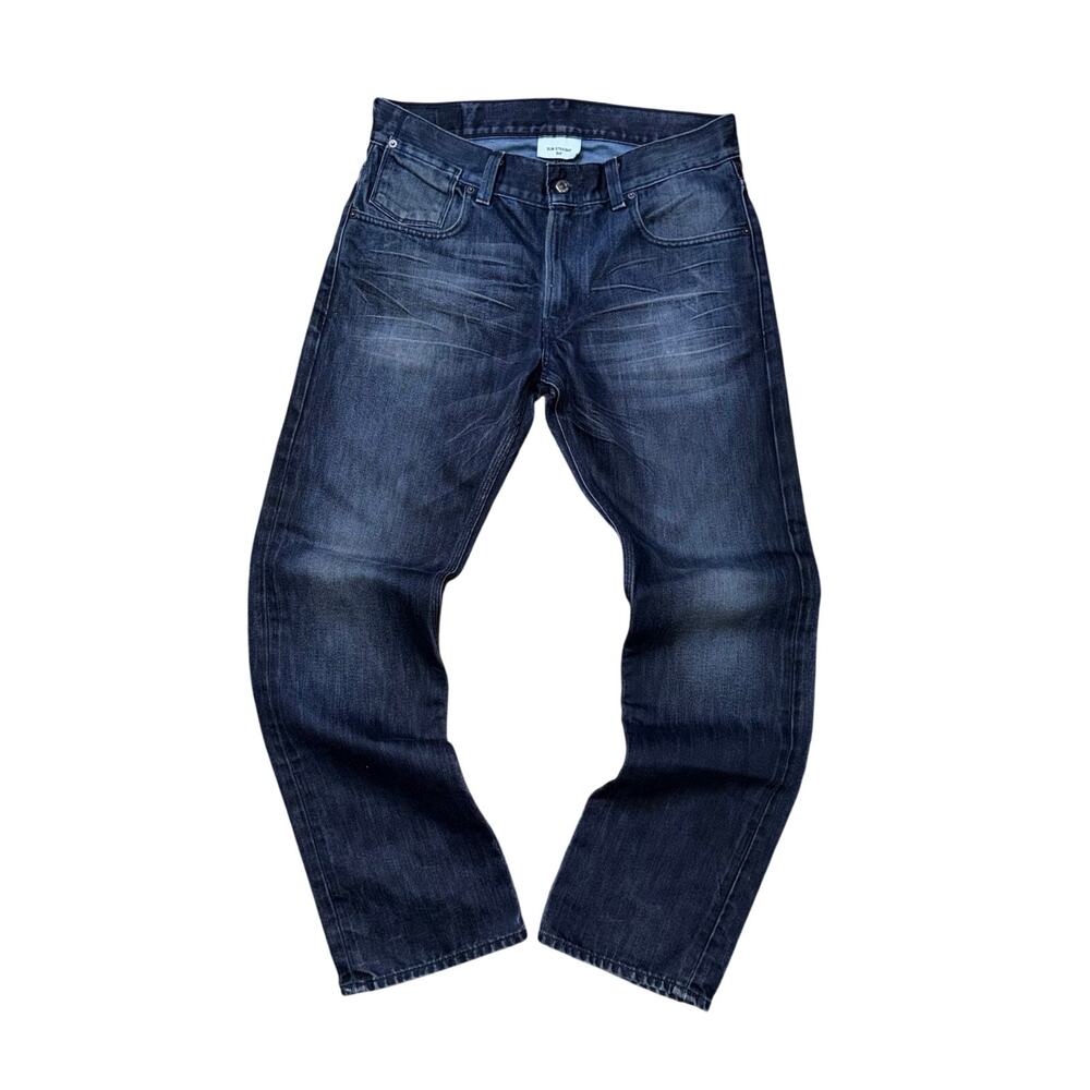 Levi’s 514 Slim Straight Jeans Flap Back Pocket Dark Wash‎ Denim Size 34x32